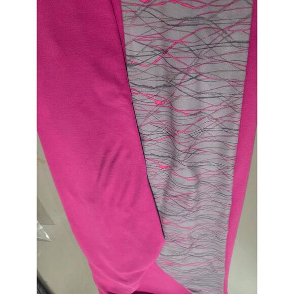 Nike Pro Combat Therma fit pink grey 1/4 zip pullover shirt jacket - medium - Picture 7 of 8